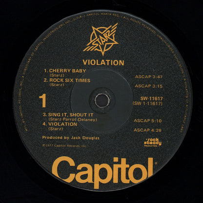 Starz (2) : Violation (LP, Album, Win)