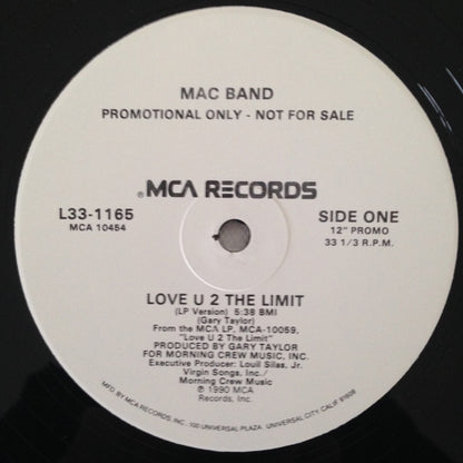 Mac Band Featuring The McCampbell Brothers : Love U 2 The Limit (12", Promo)