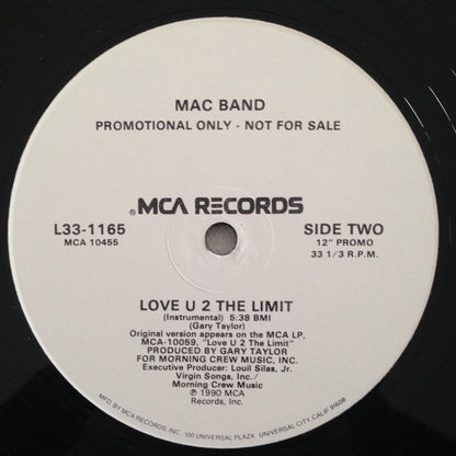 Mac Band Featuring The McCampbell Brothers : Love U 2 The Limit (12", Promo)