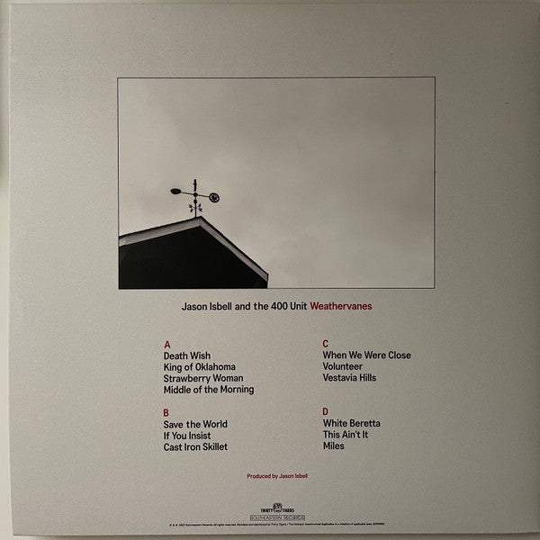 Jason Isbell And The 400 Unit : Weathervanes (2xLP, Album, Ltd, Bla)