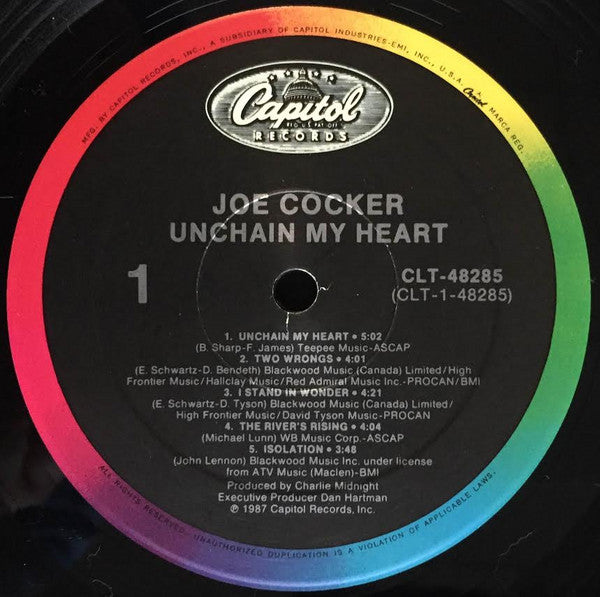 Joe Cocker : Unchain My Heart (LP, Album, SRC)