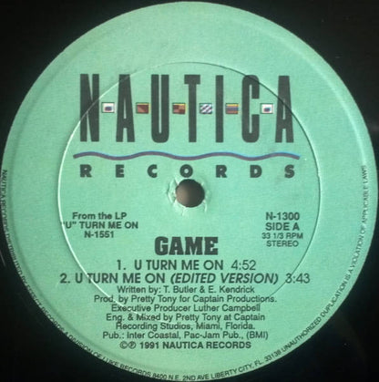 Game (5) : U Turn Me On (12")