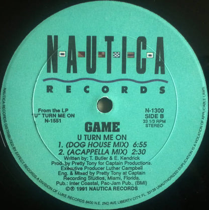 Game (5) : U Turn Me On (12")