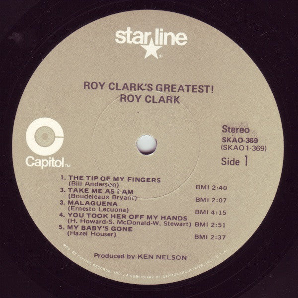 Roy Clark : Roy Clark's Greatest! (LP, Comp, RE, Los)