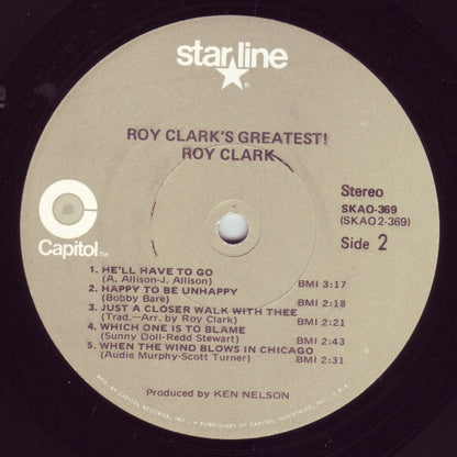 Roy Clark : Roy Clark's Greatest! (LP, Comp, RE, Los)