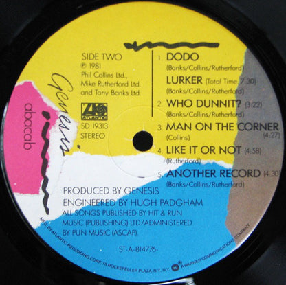 Genesis : Abacab (LP, Album, A)