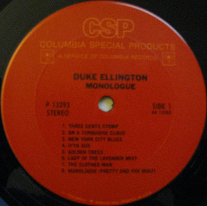 Duke Ellington : Monologue (LP)