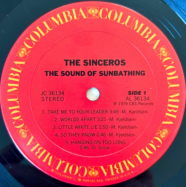 The Sinceros : The Sound Of Sunbathing (LP, Album, San)