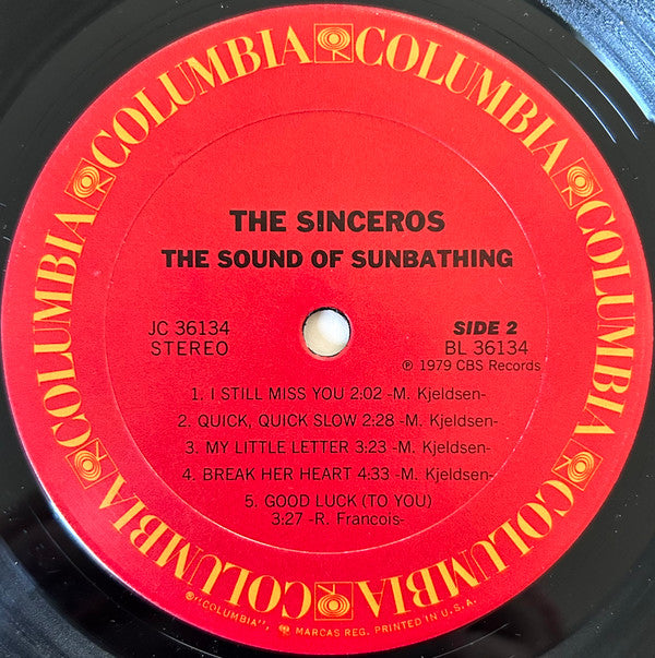 The Sinceros : The Sound Of Sunbathing (LP, Album, San)