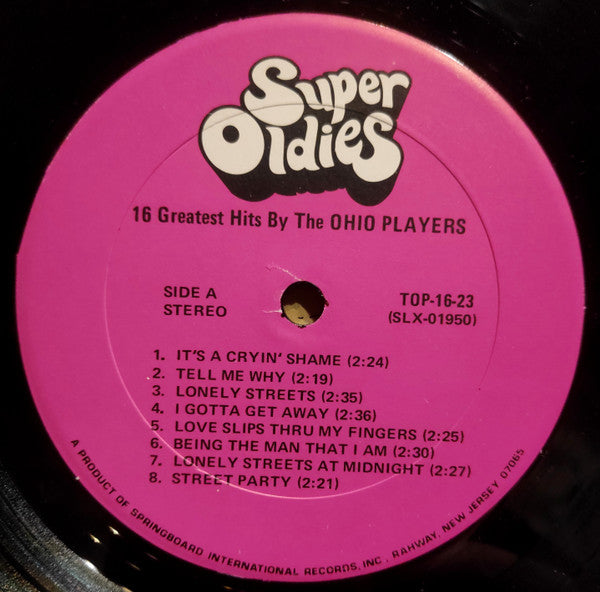 Ohio Players : 16 Greatest Hits (LP, Album, Comp)