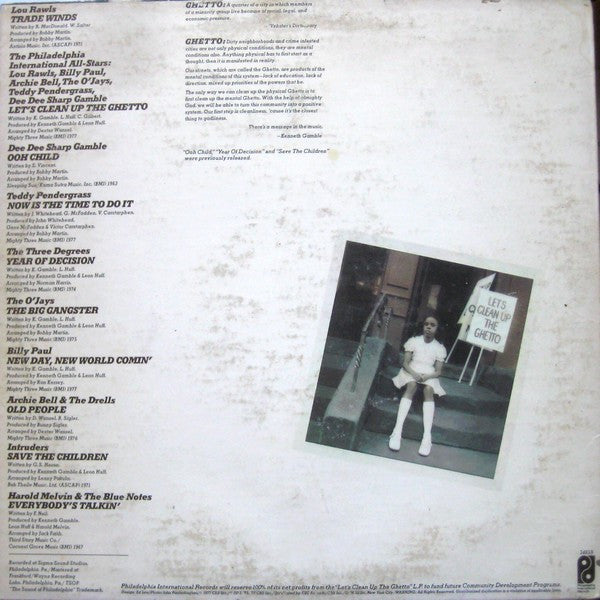 Philadelphia International All Stars : Let's Clean Up The Ghetto (LP, Album)
