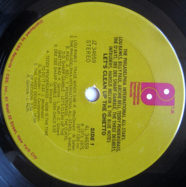 Philadelphia International All Stars : Let's Clean Up The Ghetto (LP, Album)