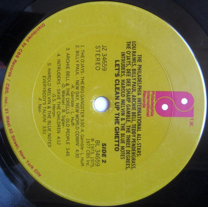 Philadelphia International All Stars : Let's Clean Up The Ghetto (LP, Album)