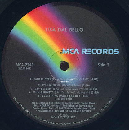 Lisa Dal Bello : Lisa Dal Bello (LP, Album)