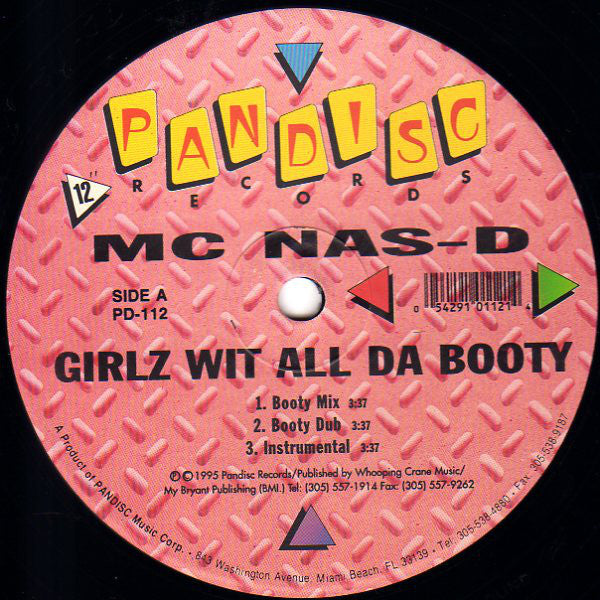 MC Nas-D : Girlz Wit All Da Booty (12")