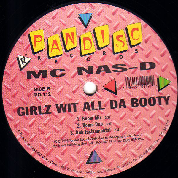 MC Nas-D : Girlz Wit All Da Booty (12")
