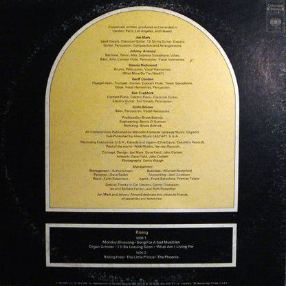 Mark-Almond : Rising (LP, Album, Ter)