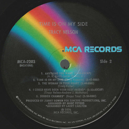 Tracy Nelson : Time Is On My Side (LP, Album, Pin)