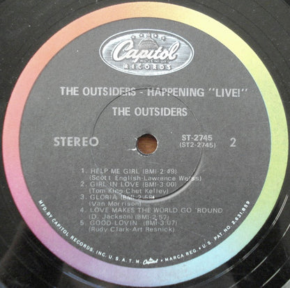 The Outsiders (4) : Happening 'Live!' (LP, Jac)