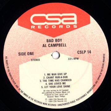 Al Campbell : Bad Boy (LP)