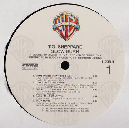 T.G. Sheppard : Slow Burn (LP, Album)