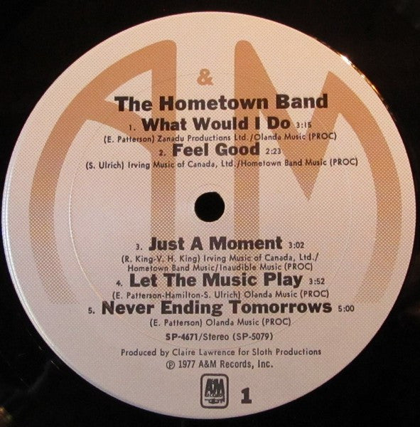 Hometown Band : The Hometown Band (LP, Album)
