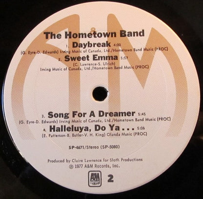 Hometown Band : The Hometown Band (LP, Album)
