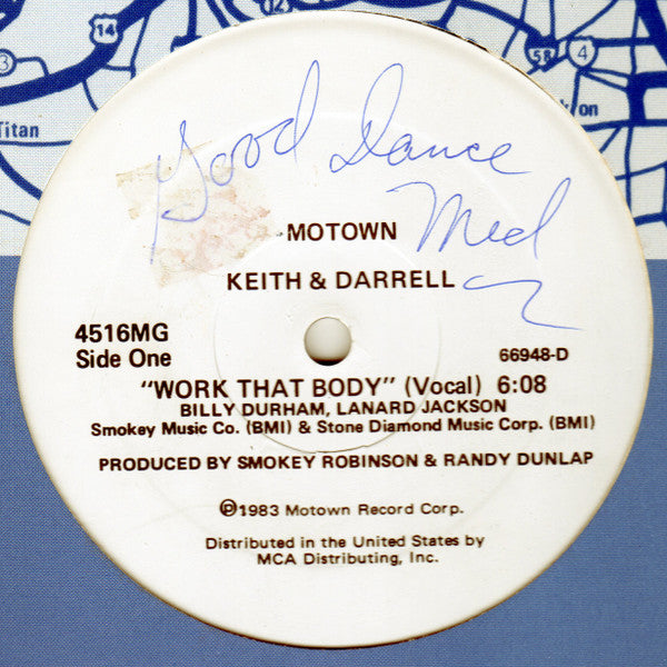 Keith & Darrell : Work That Body (12", Single, Promo)