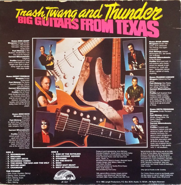Big Guitars From Texas : Trash, Twang And Thunder (LP, Album)