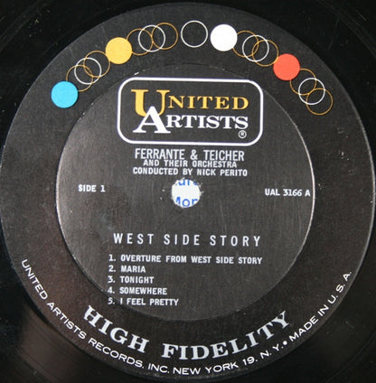 Ferrante & Teicher : Music From The Motion Picture West Side Story And Other Motion Picture And Broadway Hits (LP, Album, Mono)