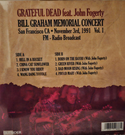 Grateful Dead* Feat. John Fogerty : Bill Graham Memorial Concert San Francisco CA ● November 3rd, 1991 Vol. 1 (LP, Ltd, Unofficial, Red)