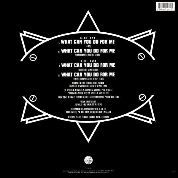 Utah Saints : What Can You Do For Me (12", Single)