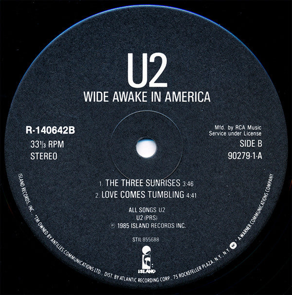 U2 : Wide Awake In America (12", EP, Club)
