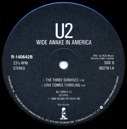 U2 : Wide Awake In America (12", EP, Club)