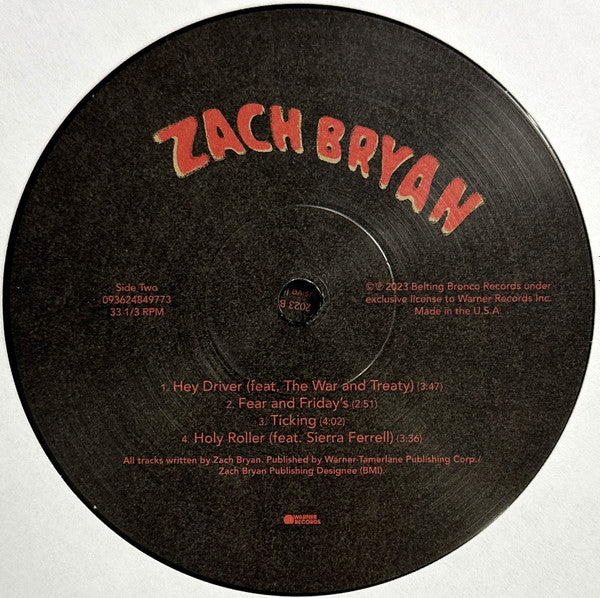 Zach Bryan : Zach Bryan (2xLP, Album)