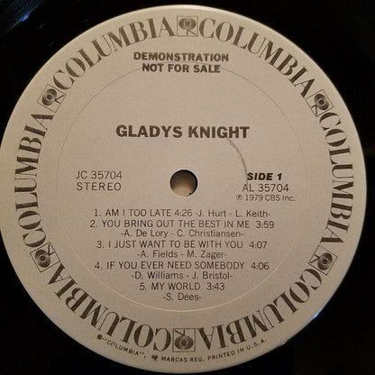Gladys Knight : Gladys Knight (LP, Album, Promo)