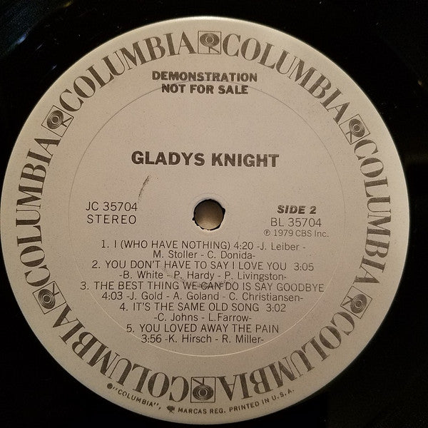 Gladys Knight : Gladys Knight (LP, Album, Promo)