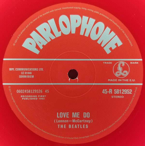 The Beatles : Now And Then / Love Me Do (12", Single, Red)