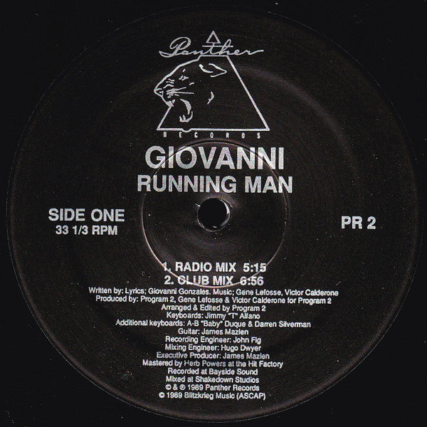 Giovanni : Running Man (12")