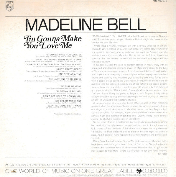 Madeline Bell : I'm Gonna Make You Love Me (LP, Album)