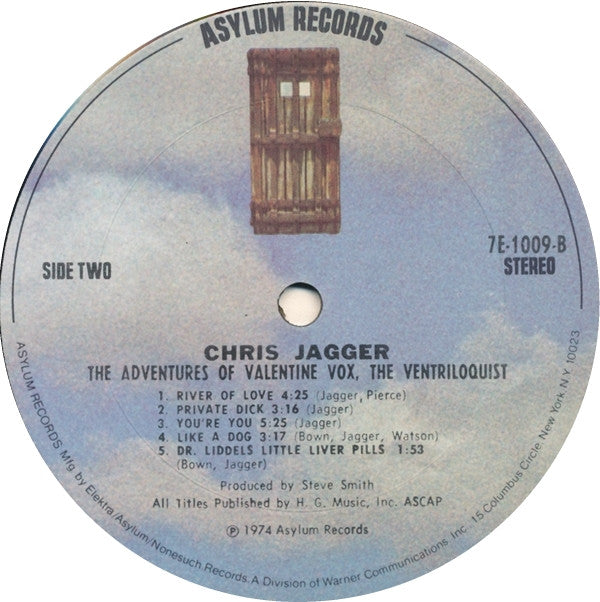 Chris Jagger : The Adventures Of Valentine Vox The Ventriloquist (LP, Album)