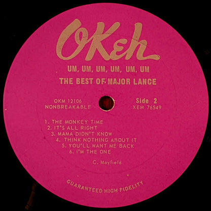 Major Lance : Um, Um, Um, Um, Um, Um - The Best Of Major Lance (LP, Comp, Mono)