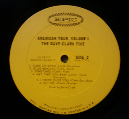The Dave Clark Five : American Tour (LP, Album, Mono)