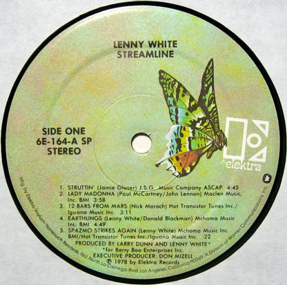 Lenny White : Streamline (LP, Album, Spe)