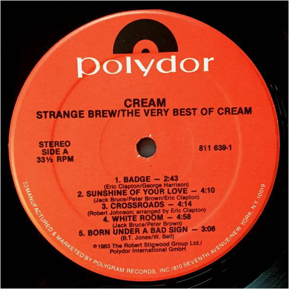 Cream (2) : Strange Brew - The Very Best Of Cream (LP, Comp)
