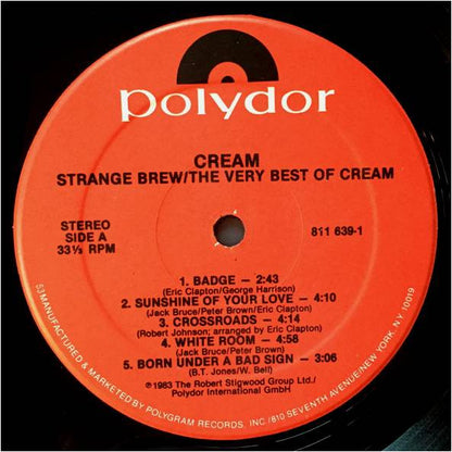 Cream (2) : Strange Brew - The Very Best Of Cream (LP, Comp)