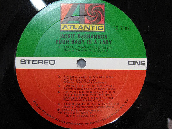 Jackie DeShannon : Your Baby Is A Lady (LP, Album, MO )