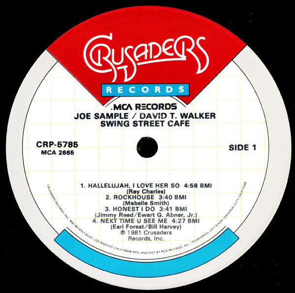 Joe Sample - David T. Walker : Swing Street Café (LP, Album)