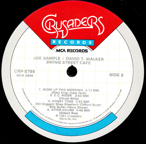 Joe Sample - David T. Walker : Swing Street Café (LP, Album)