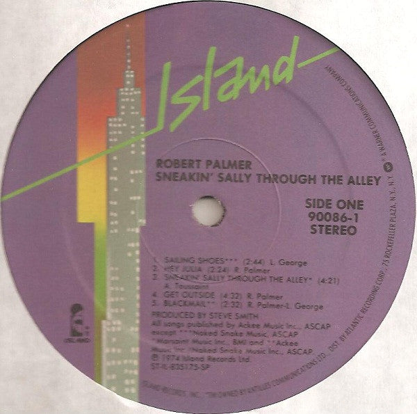 Robert Palmer : Sneakin' Sally Through The Alley (LP, Album, RE, Spe)